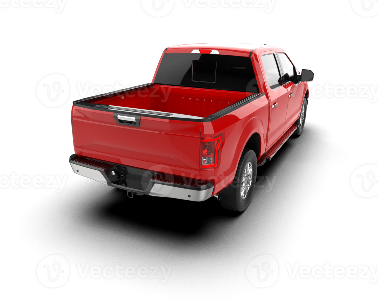 Pickup truck isolated on background. 3d rendering - illustration png