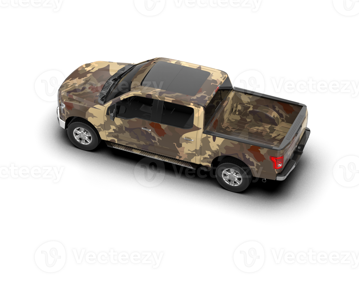 Pickup truck isolated on background. 3d rendering - illustration png