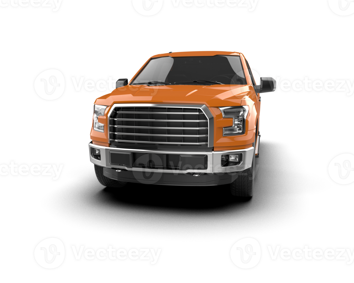 Pickup truck isolated on background. 3d rendering - illustration png