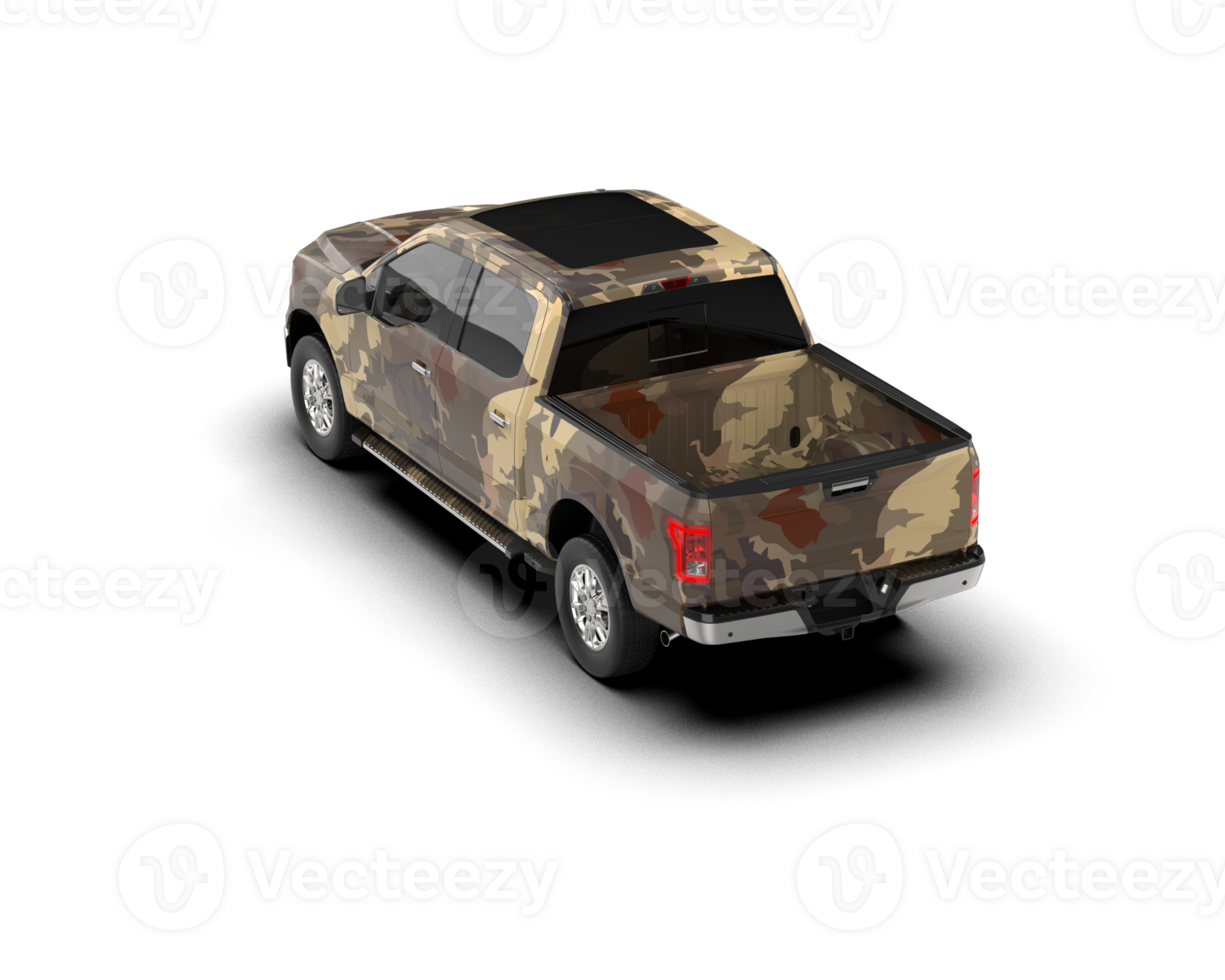 Pickup truck isolated on background. 3d rendering - illustration png