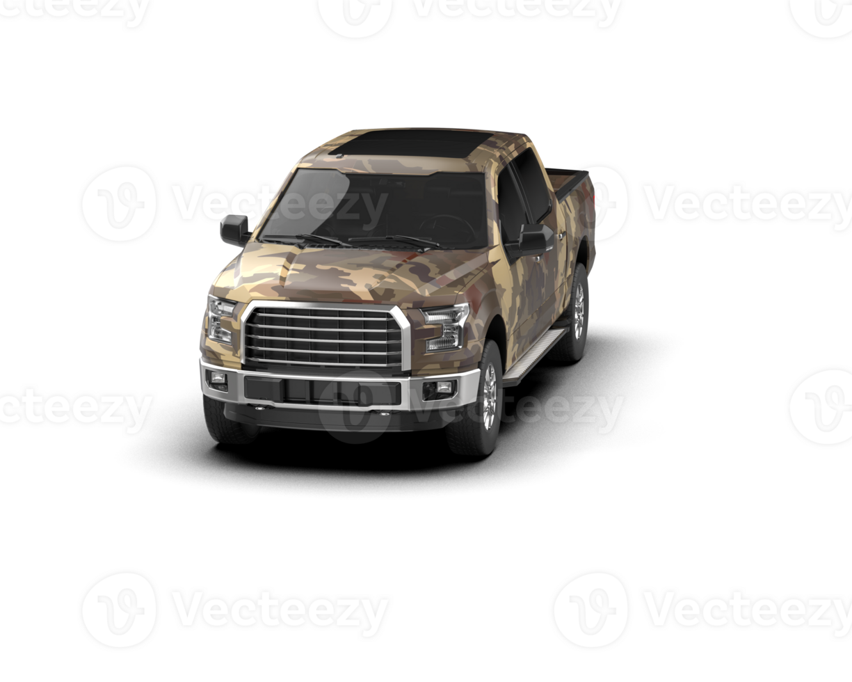 Pickup truck isolated on background. 3d rendering - illustration png