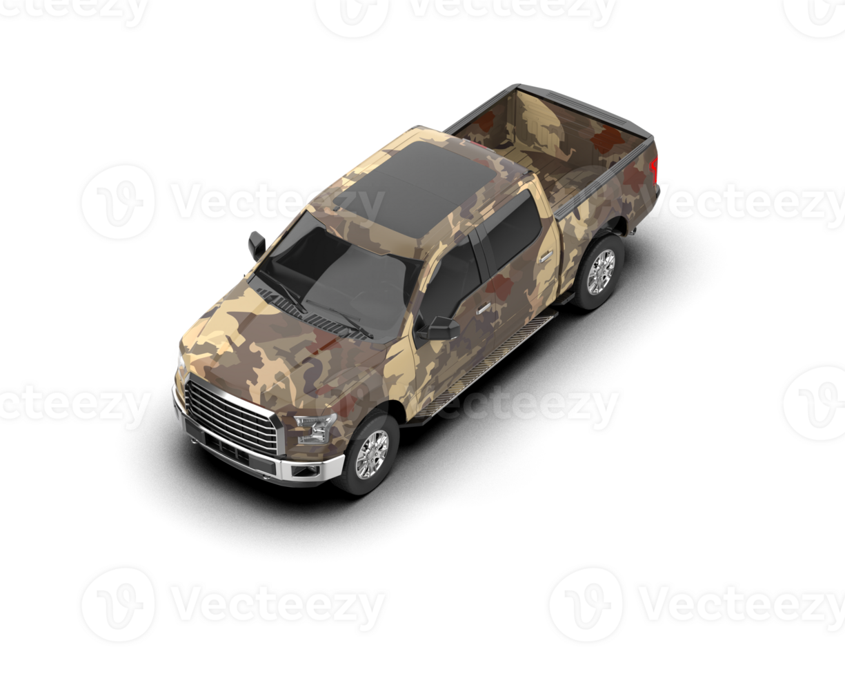 Pickup truck isolated on background. 3d rendering - illustration png