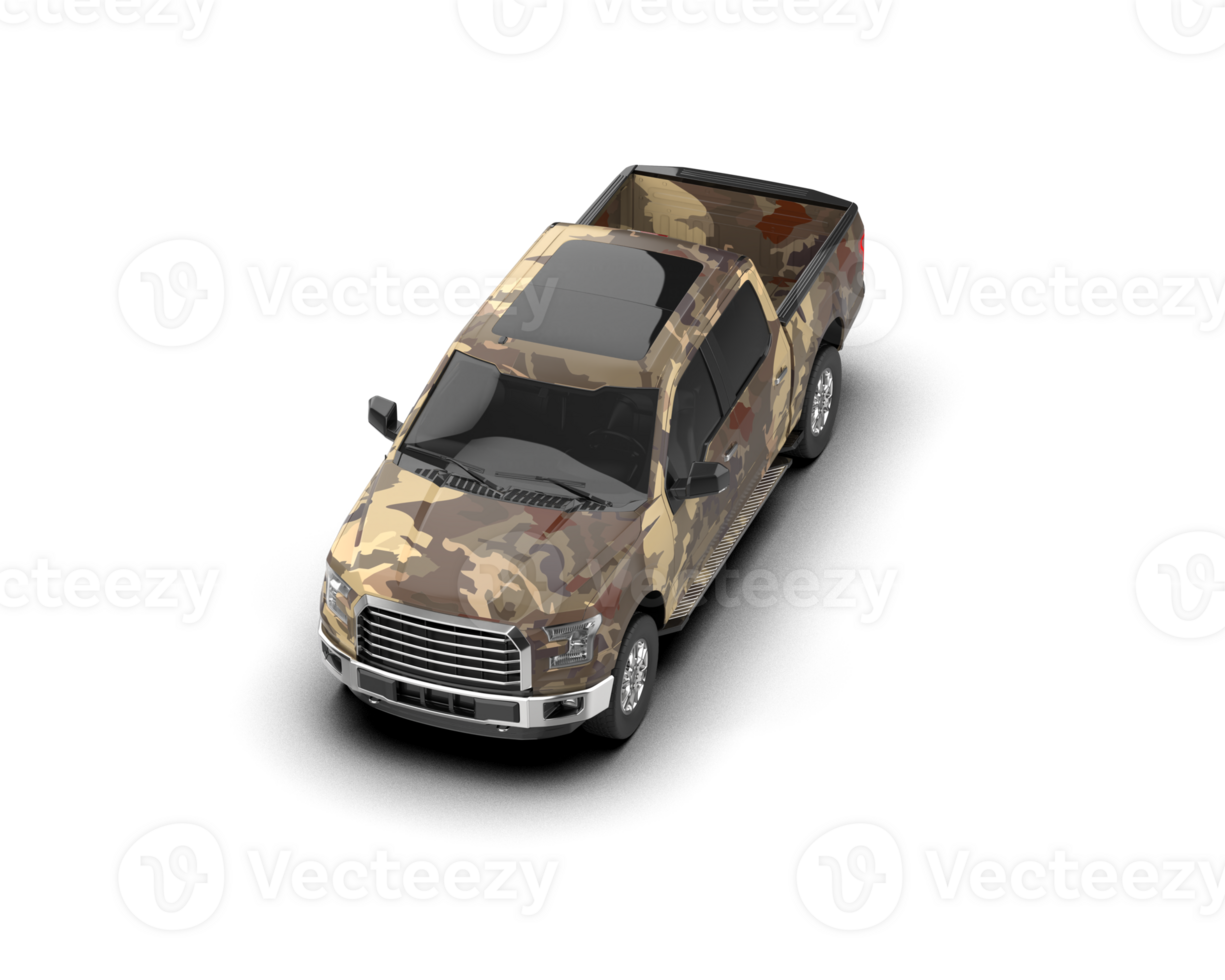 Pickup truck isolated on background. 3d rendering - illustration png