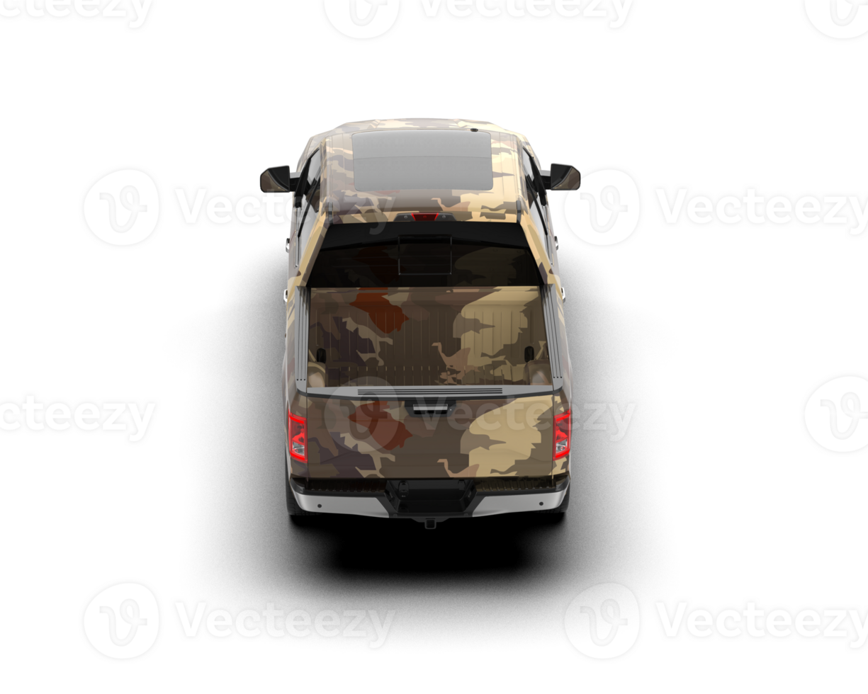 Pickup truck isolated on background. 3d rendering - illustration png