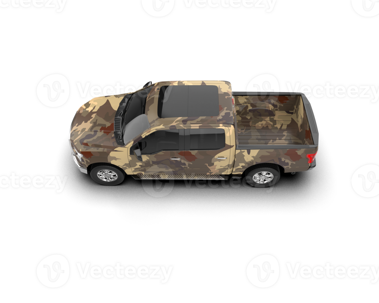Pickup truck isolated on background. 3d rendering - illustration png