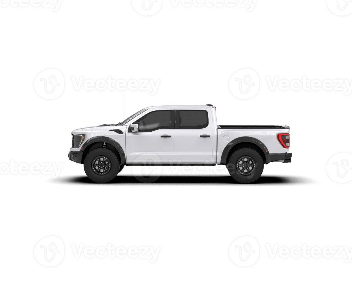 Pickup truck isolated on background. 3d rendering - illustration png
