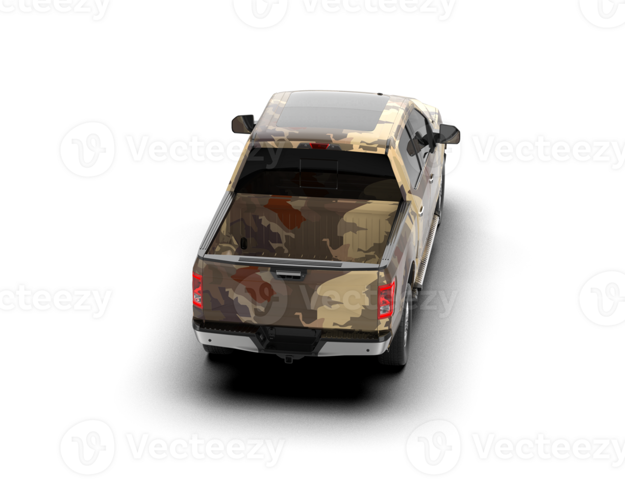 Pickup truck isolated on background. 3d rendering - illustration png