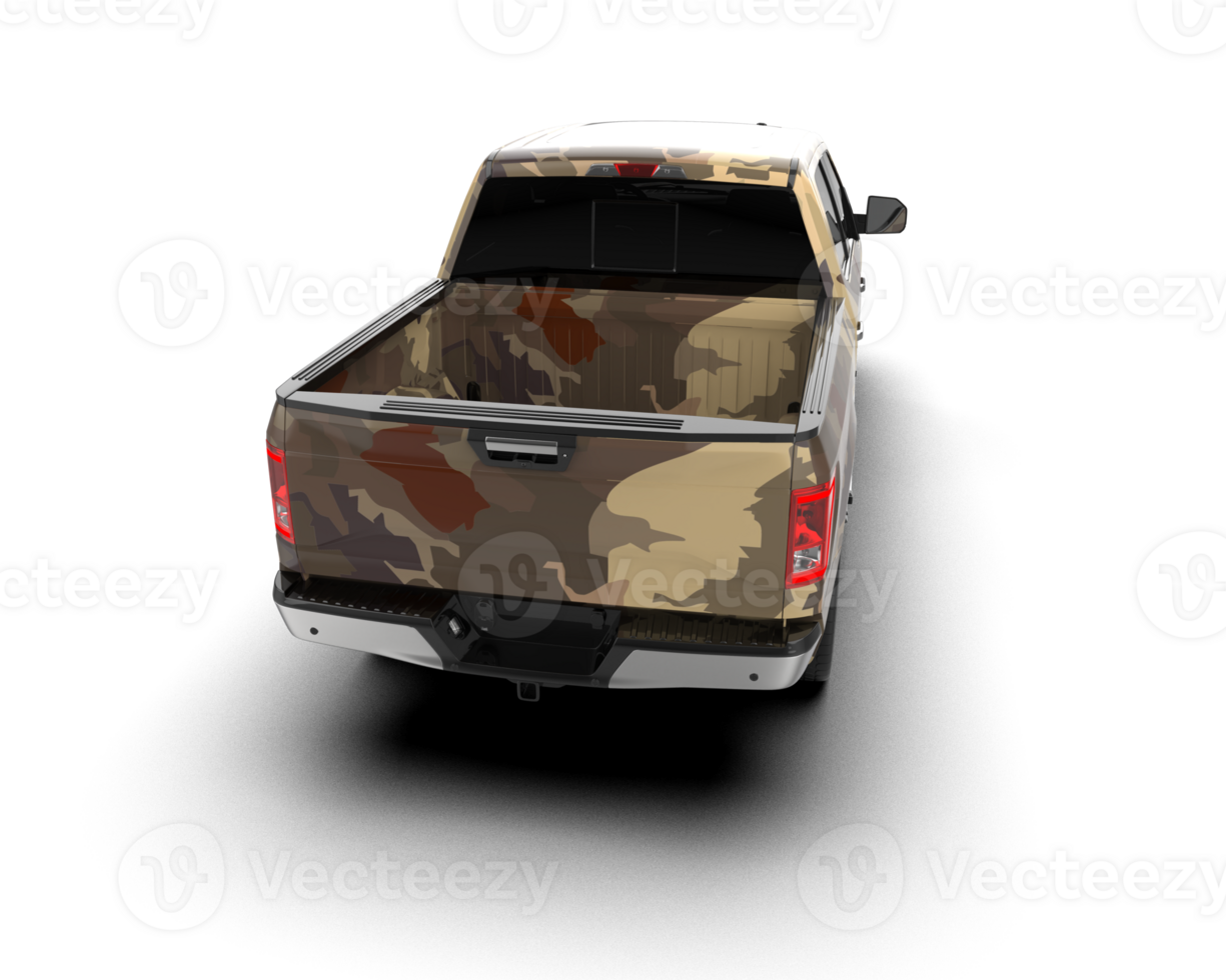 Pickup truck isolated on background. 3d rendering - illustration png