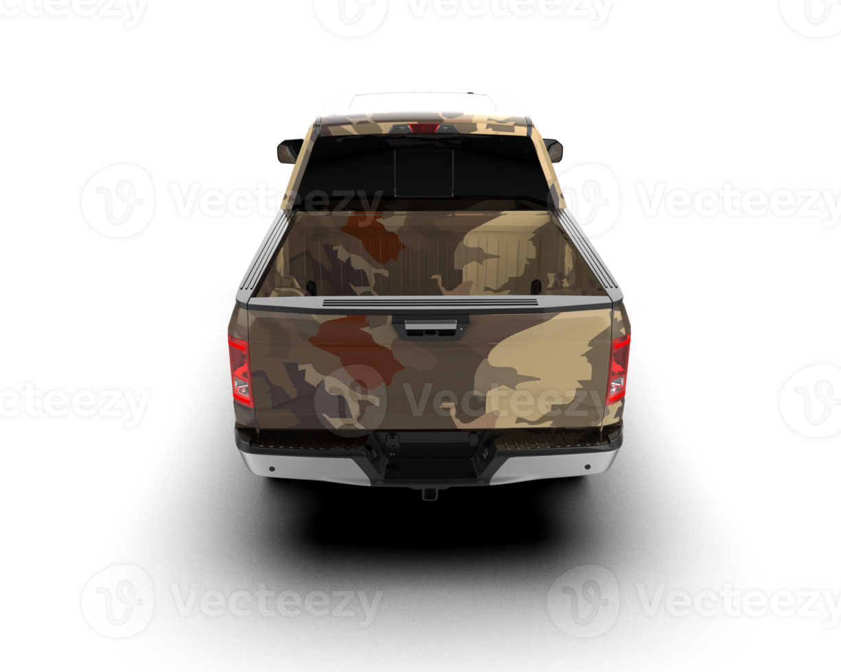 Pickup truck isolated on background. 3d rendering - illustration png