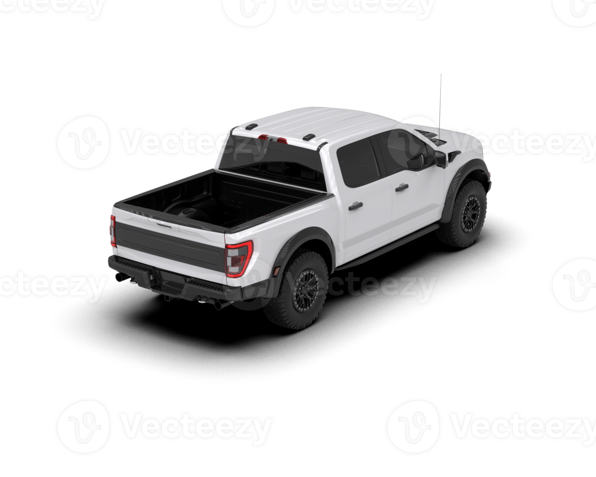 Pickup truck isolated on background. 3d rendering - illustration png