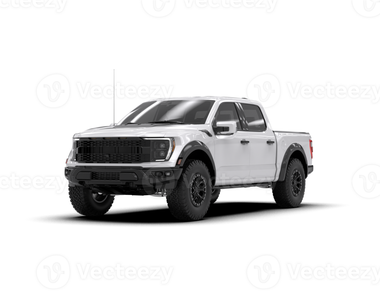 Pickup truck isolated on background. 3d rendering - illustration png