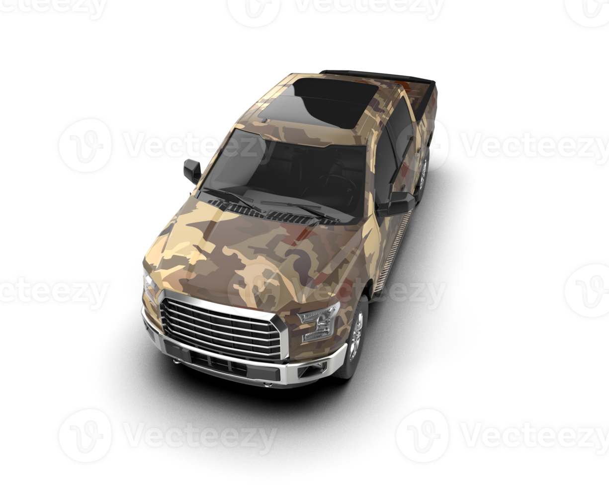 Pickup truck isolated on background. 3d rendering - illustration png