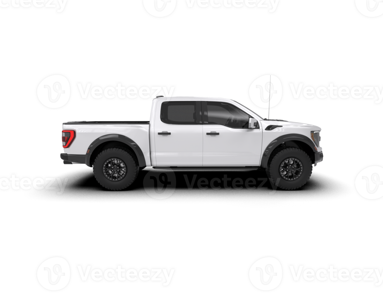Pickup truck isolated on background. 3d rendering - illustration png
