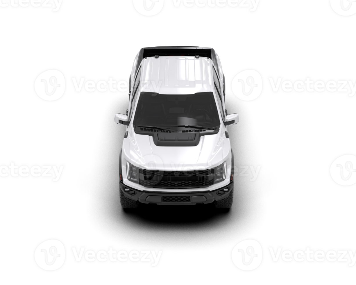 Pickup truck isolated on background. 3d rendering - illustration png