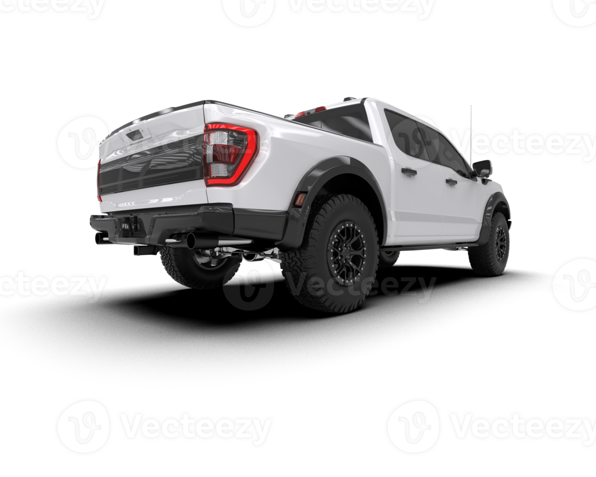 Pickup truck isolated on background. 3d rendering - illustration png