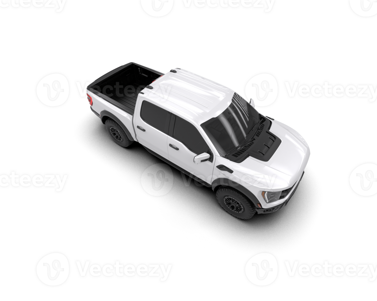 Pickup truck isolated on background. 3d rendering - illustration png