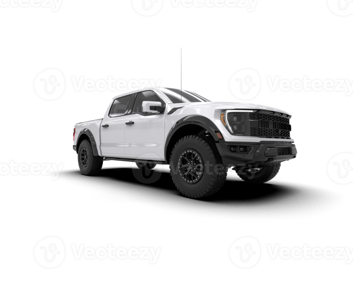 Pickup truck isolated on background. 3d rendering - illustration png