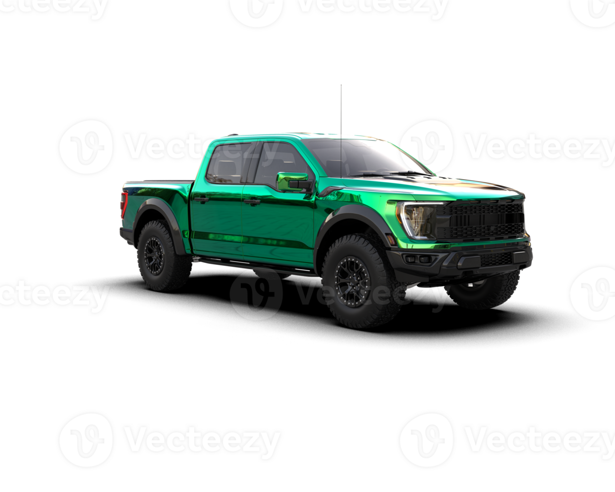 Pickup truck isolated on background. 3d rendering - illustration png