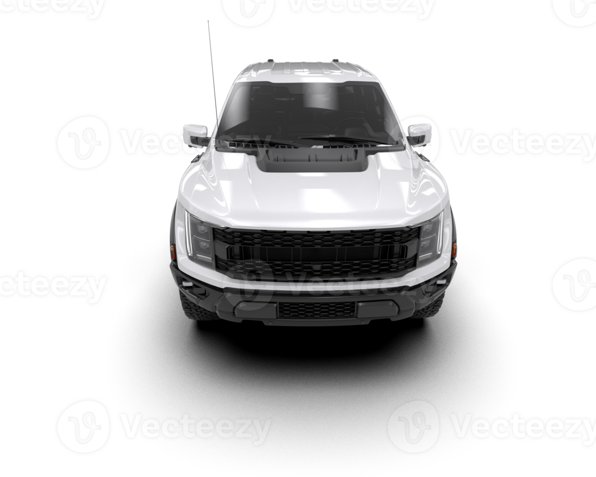 Pickup truck isolated on background. 3d rendering - illustration png