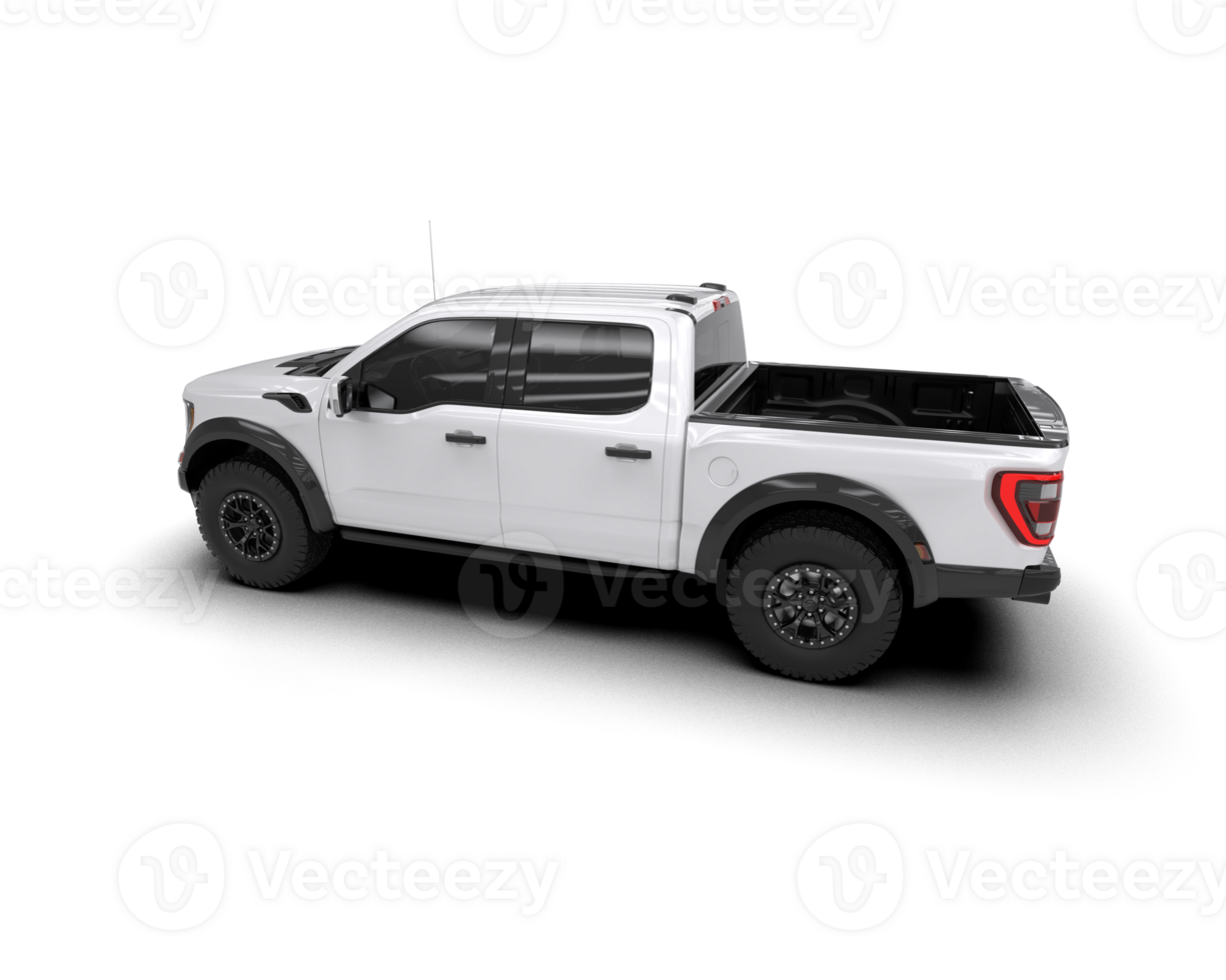 Pickup truck isolated on background. 3d rendering - illustration png