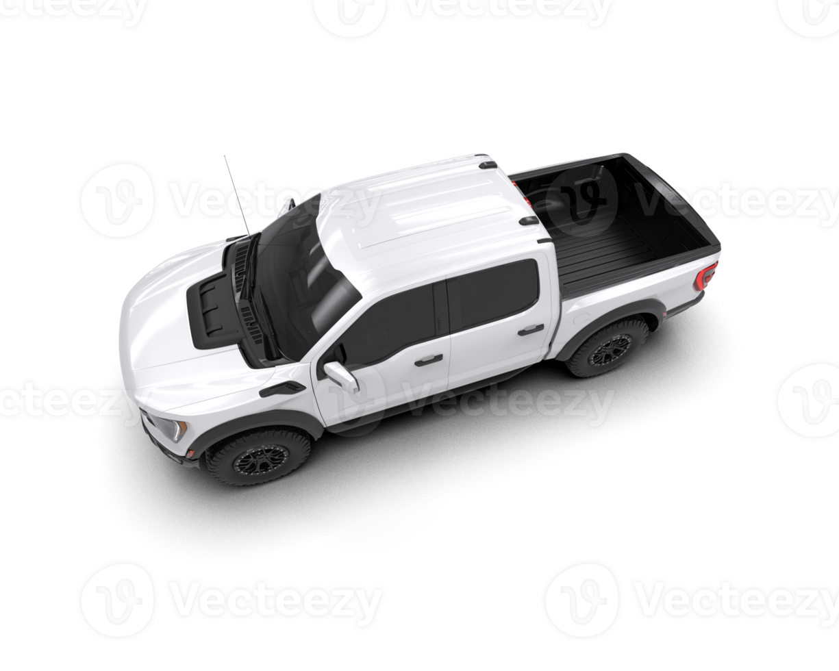 Pickup truck isolated on background. 3d rendering - illustration png