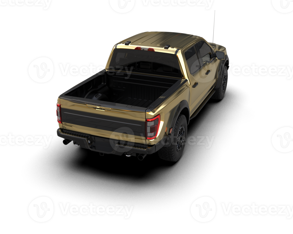 Pickup truck isolated on background. 3d rendering - illustration png