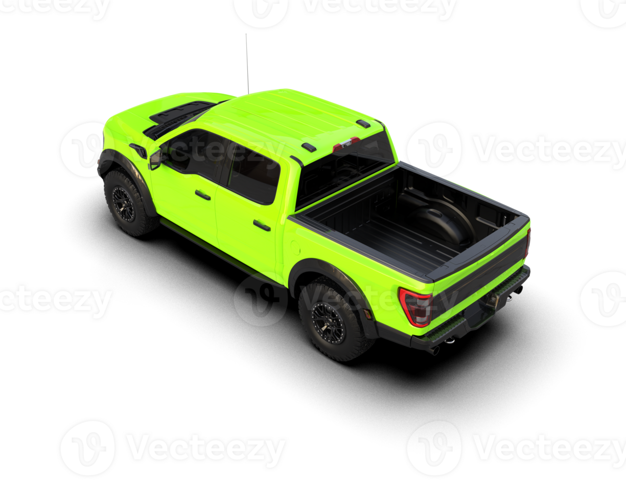 Pickup truck isolated on background. 3d rendering - illustration png