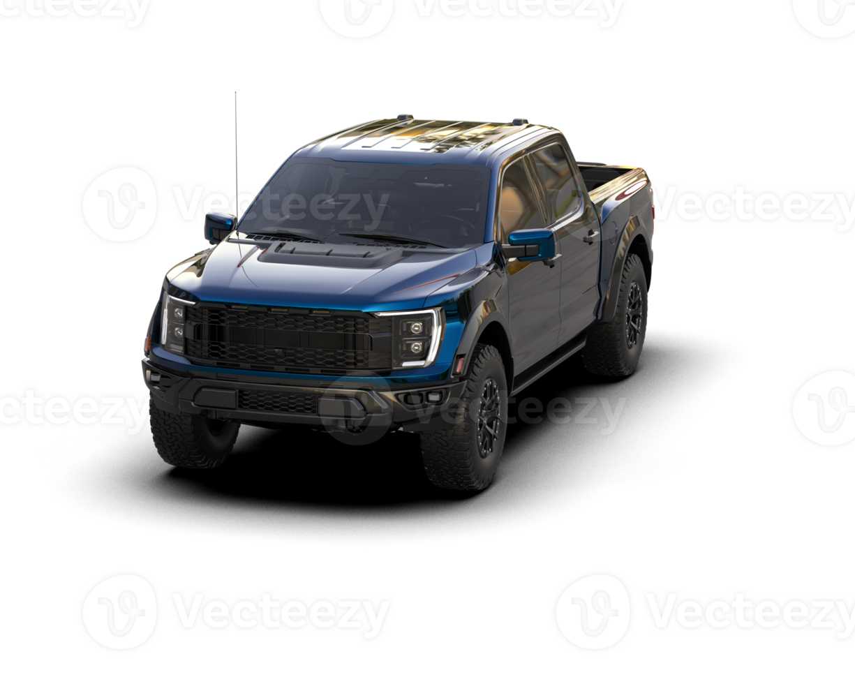 Pickup truck isolated on background. 3d rendering - illustration png