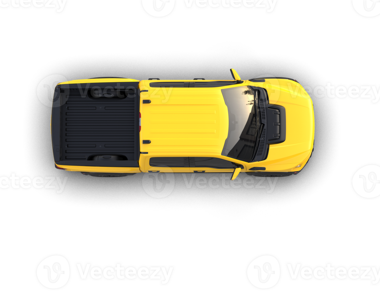 Pickup truck isolated on background. 3d rendering - illustration png