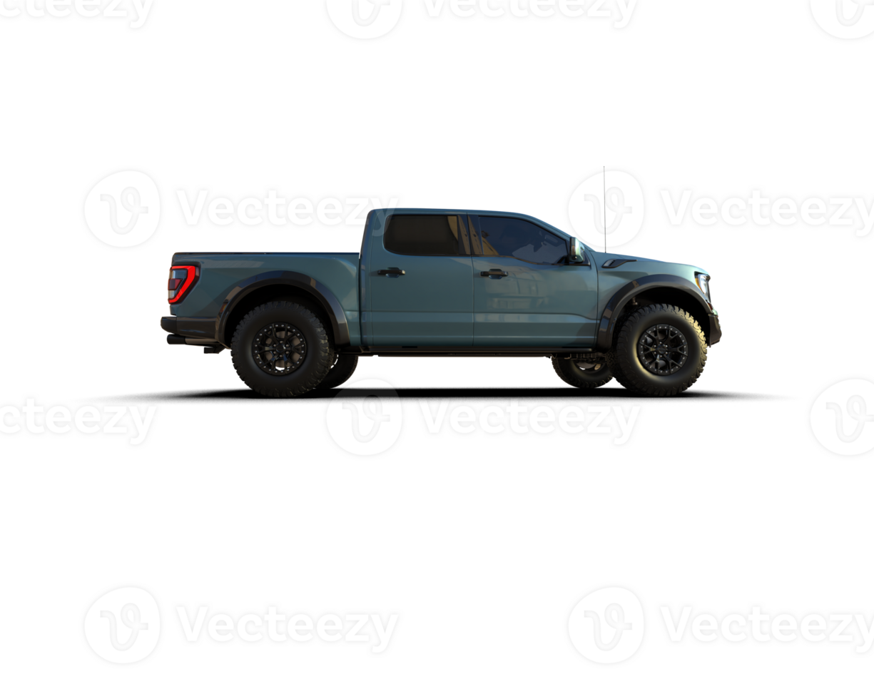 Pickup truck isolated on background. 3d rendering - illustration png