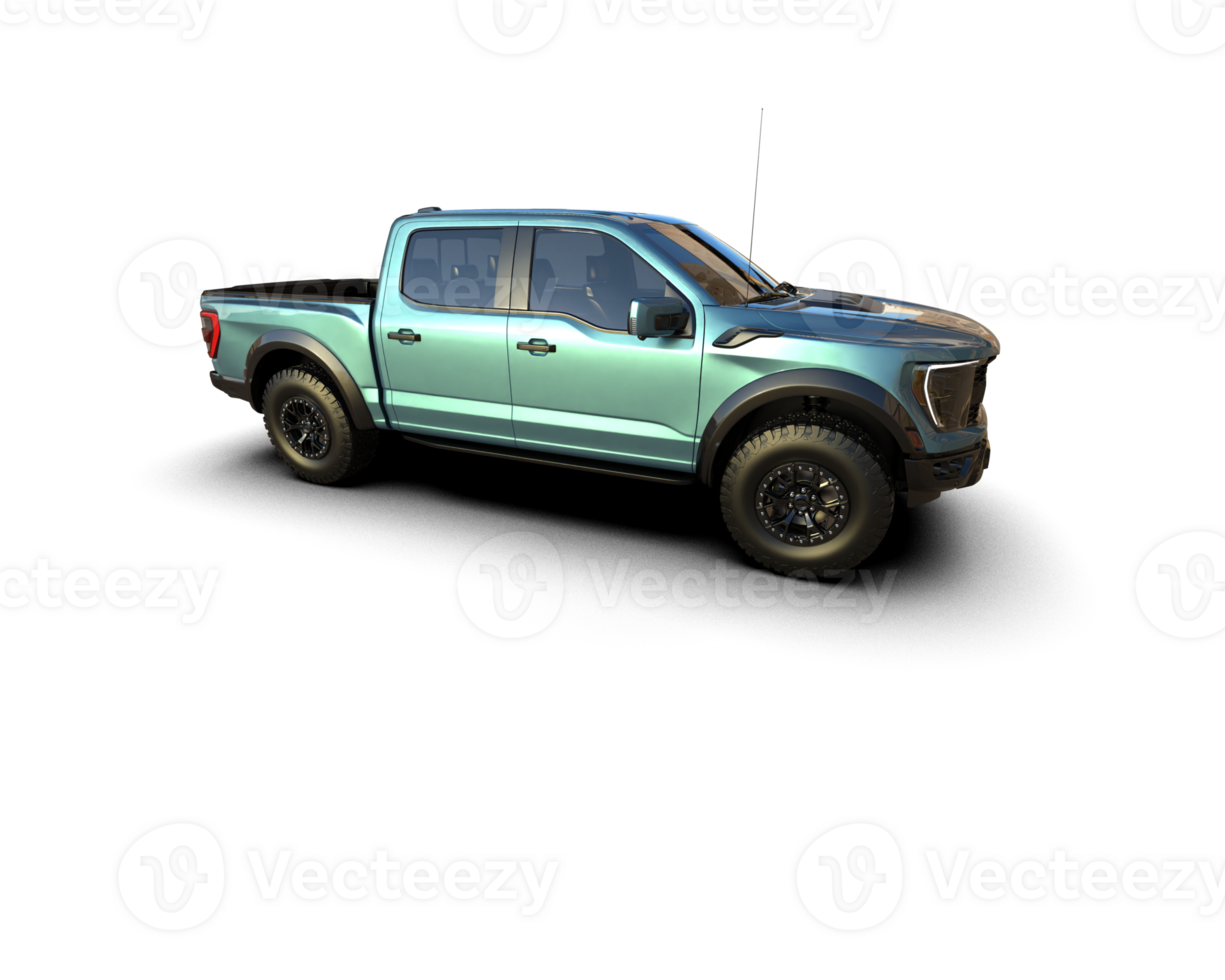 Pickup truck isolated on background. 3d rendering - illustration png