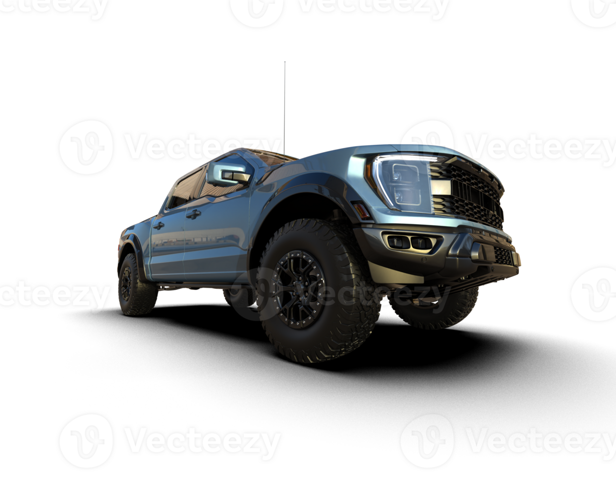 Pickup truck isolated on background. 3d rendering - illustration png