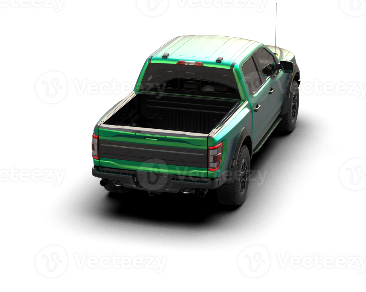 Pickup truck isolated on background. 3d rendering - illustration png