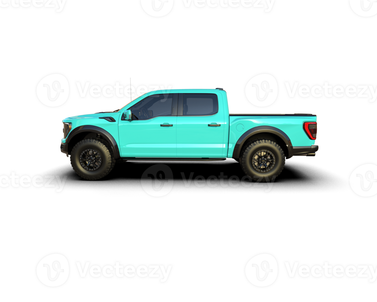 Pickup truck isolated on background. 3d rendering - illustration png