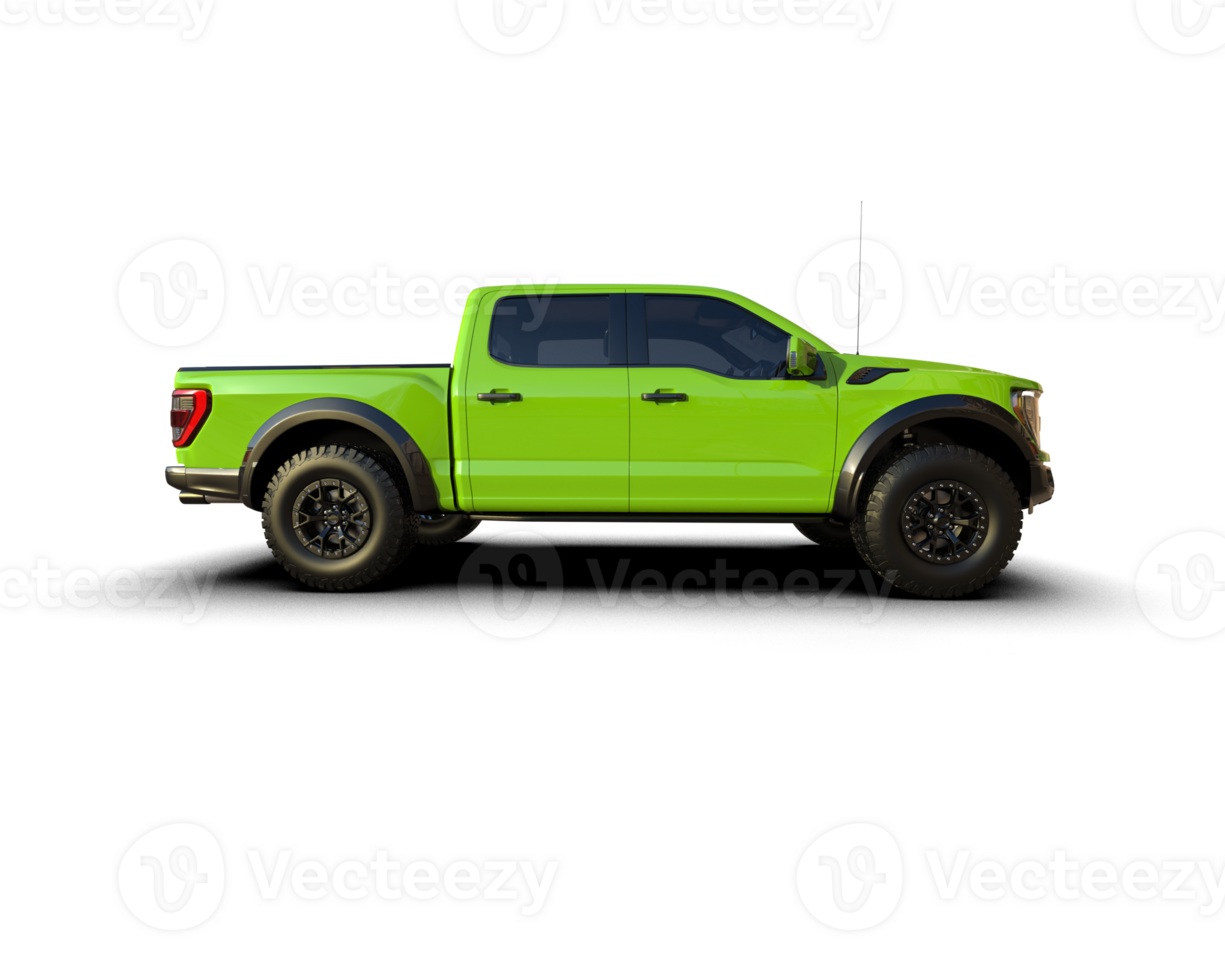 Pickup truck isolated on background. 3d rendering - illustration png