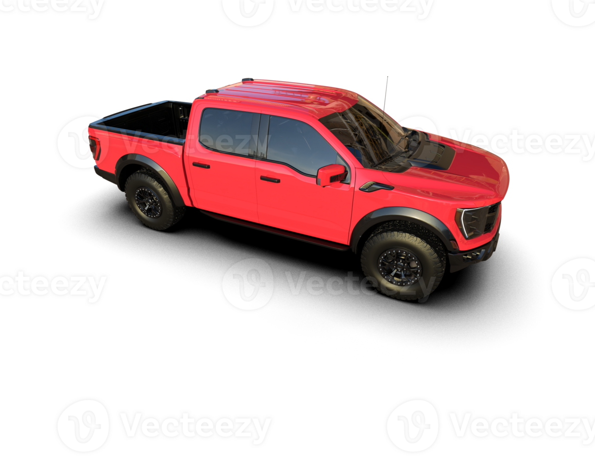 Pickup truck isolated on background. 3d rendering - illustration png