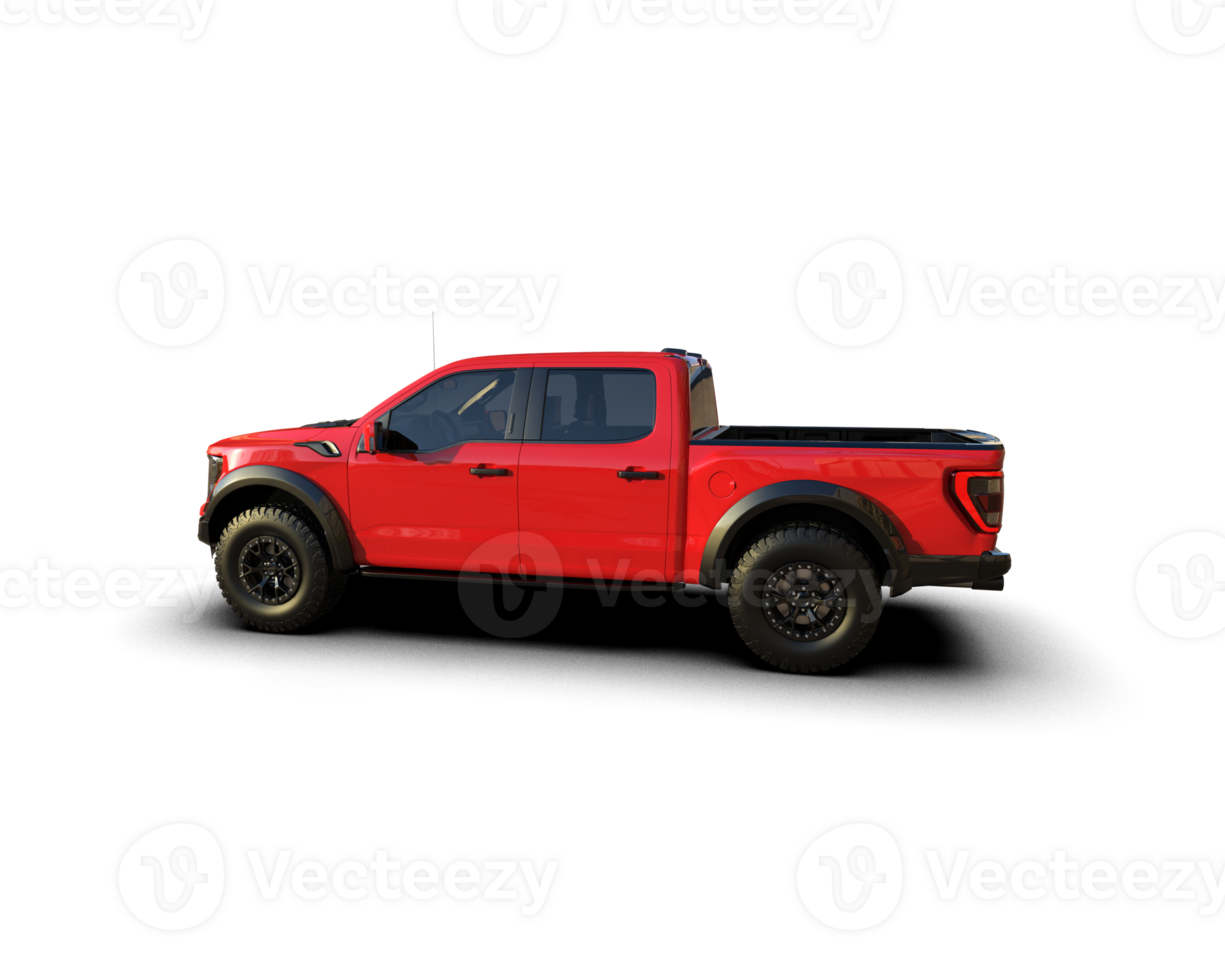 Pickup truck isolated on background. 3d rendering - illustration png