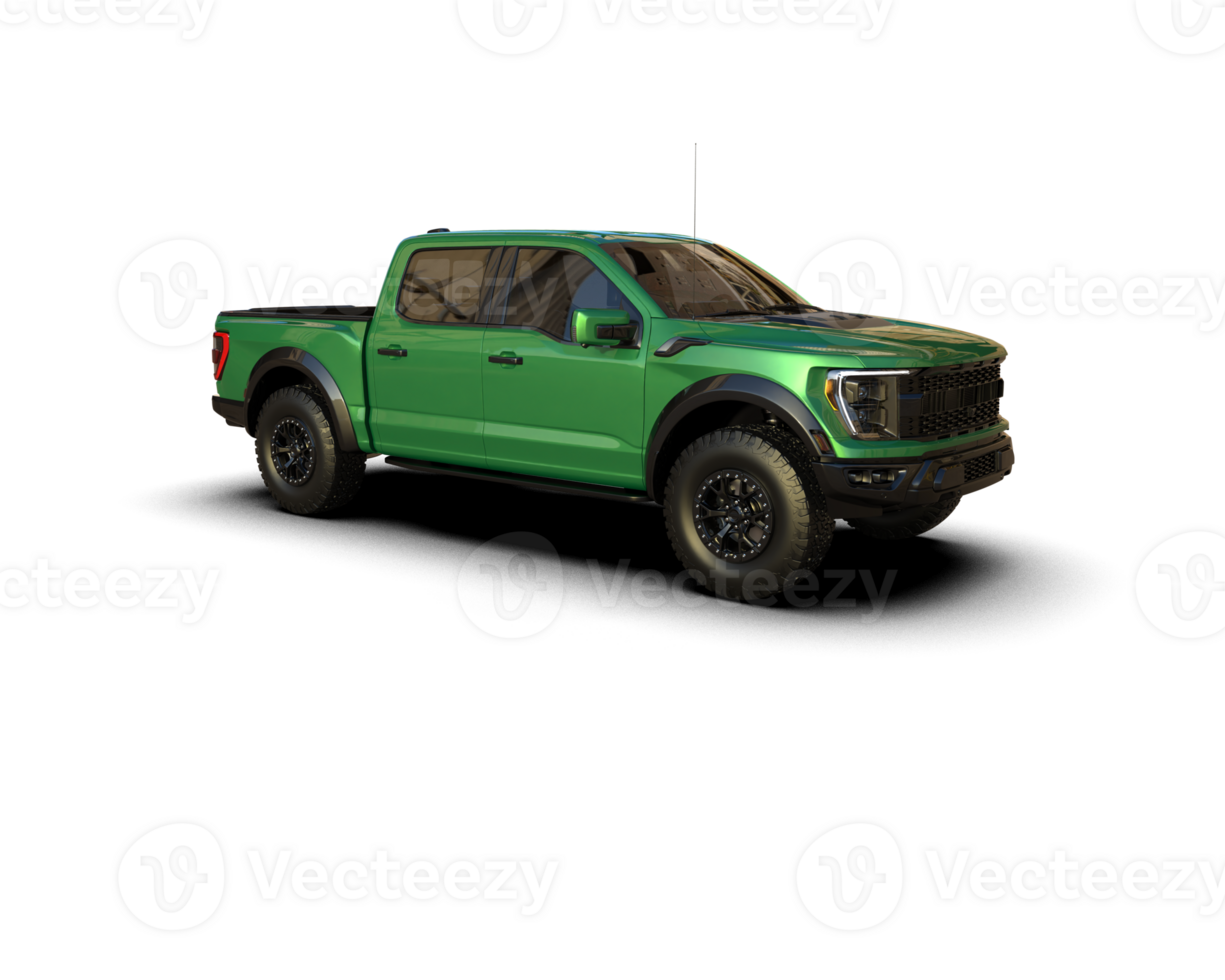 Pickup truck isolated on background. 3d rendering - illustration png