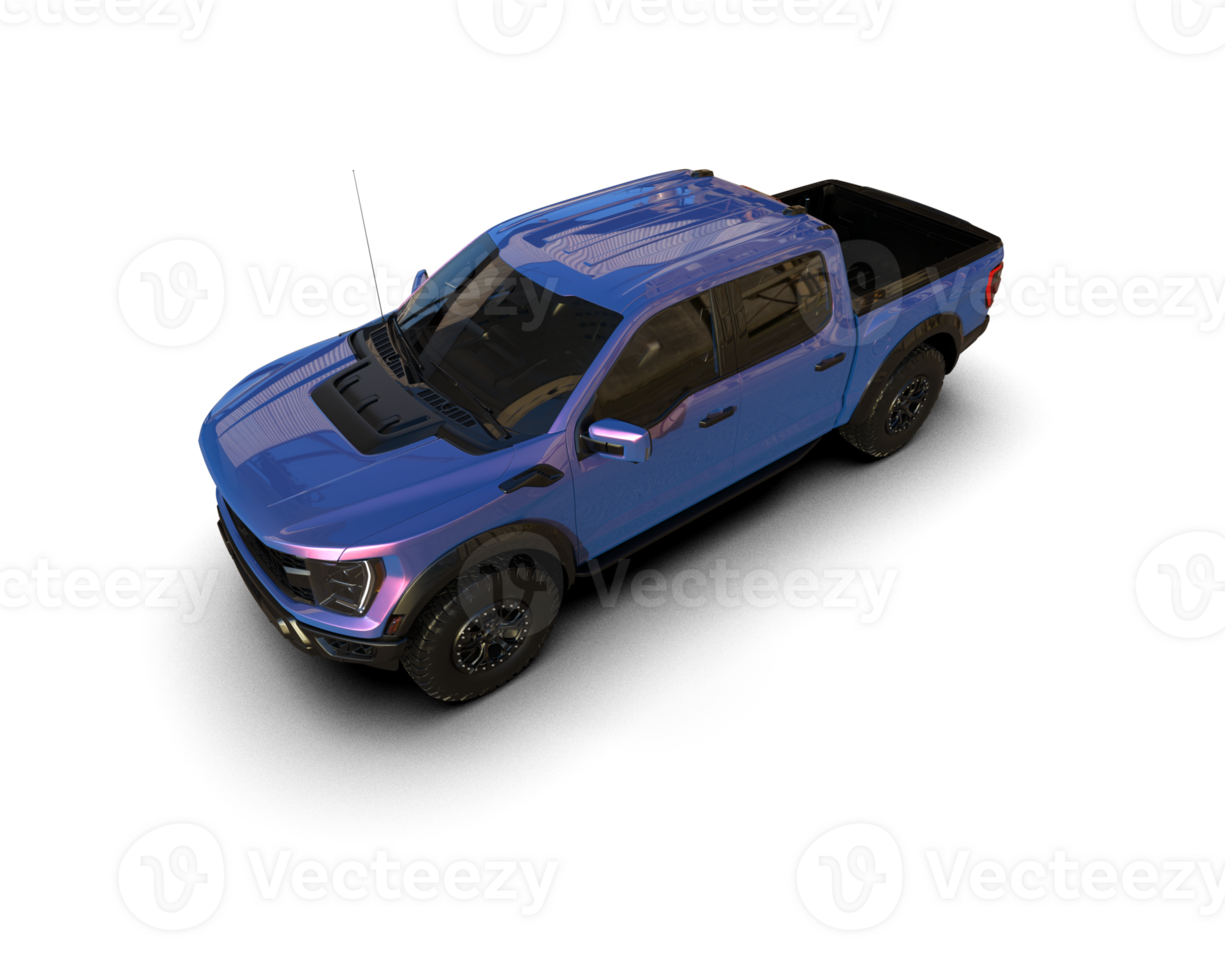 Pickup truck isolated on background. 3d rendering - illustration png