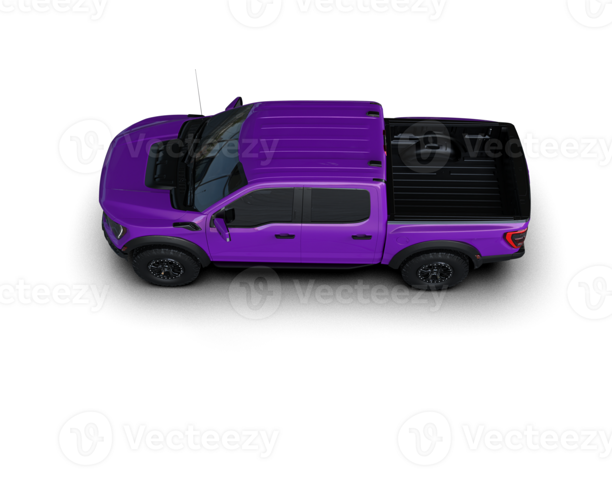 Pickup truck isolated on background. 3d rendering - illustration png