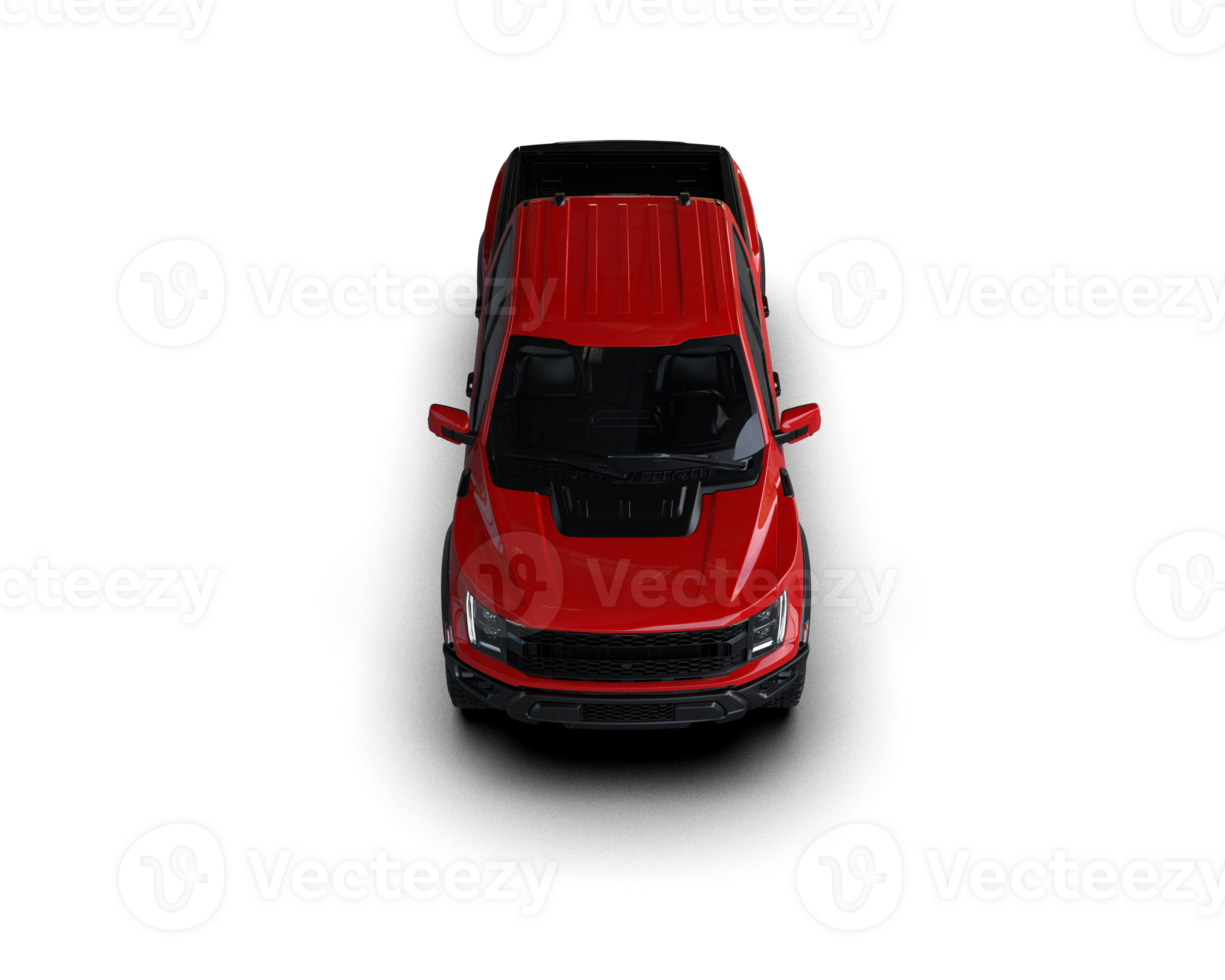 Pickup truck isolated on background. 3d rendering - illustration png