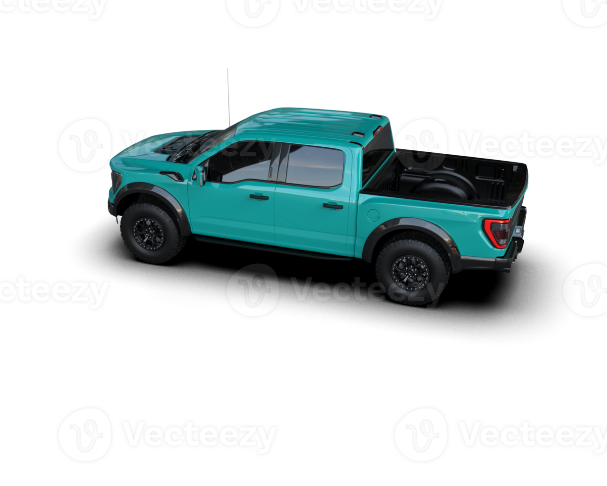 Pickup truck isolated on background. 3d rendering - illustration png