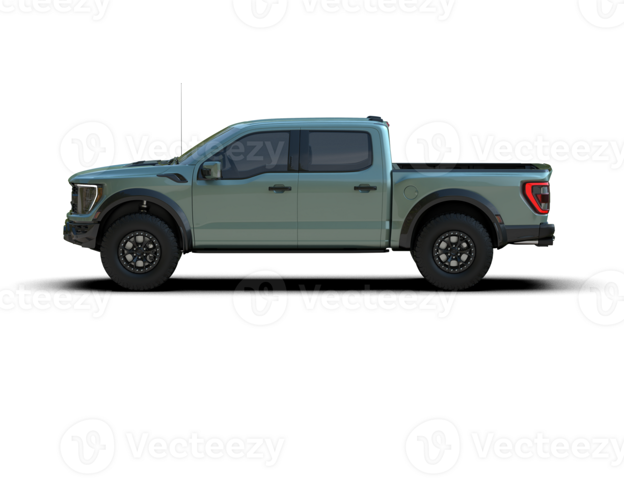Pickup truck isolated on background. 3d rendering - illustration png