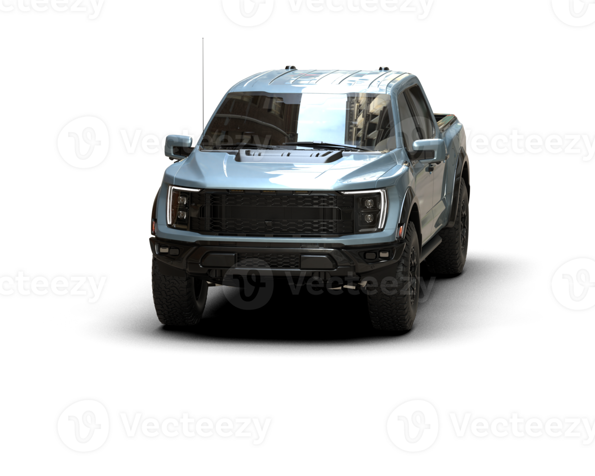 Pickup truck isolated on background. 3d rendering - illustration png