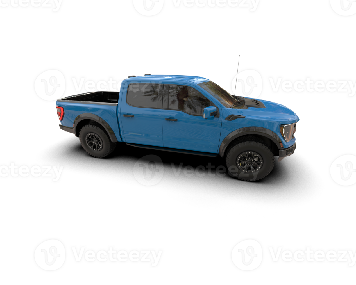 Pickup truck isolated on background. 3d rendering - illustration png