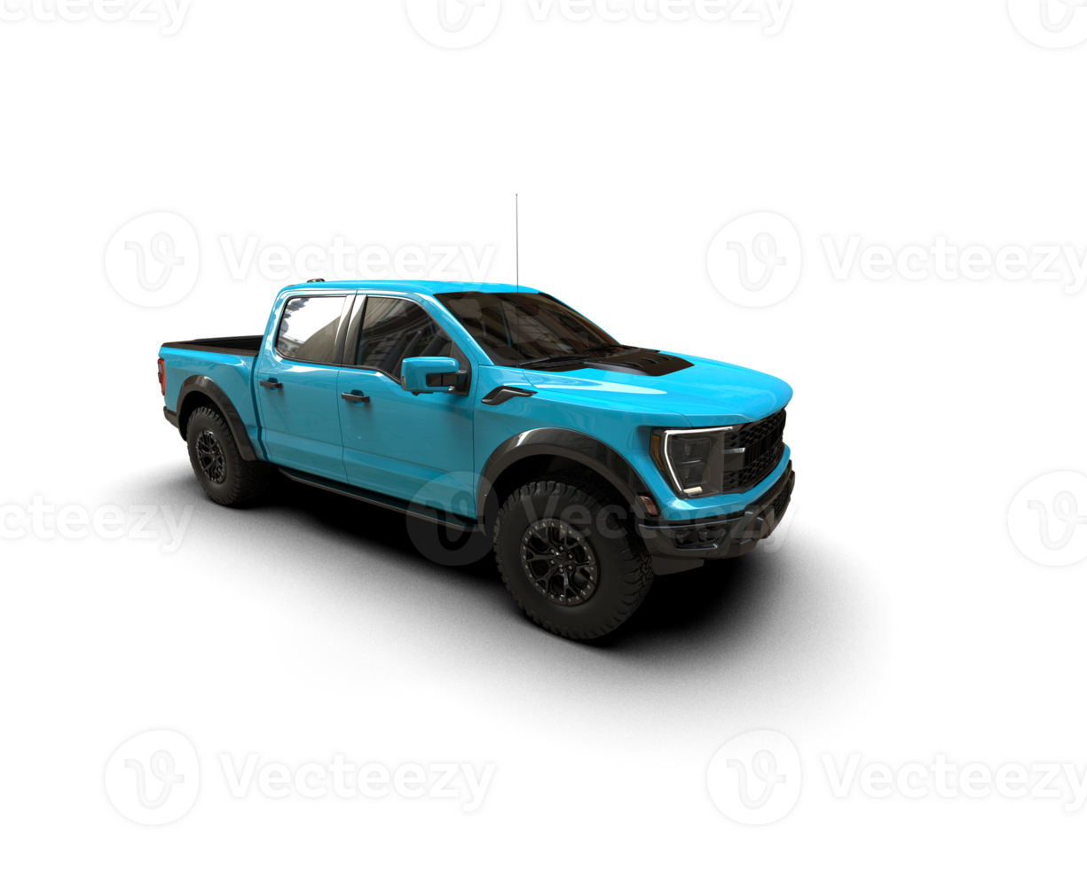 Pickup truck isolated on background. 3d rendering - illustration png