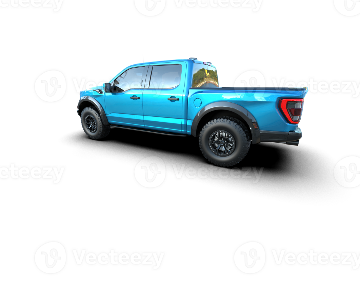 Pickup truck isolated on background. 3d rendering - illustration png