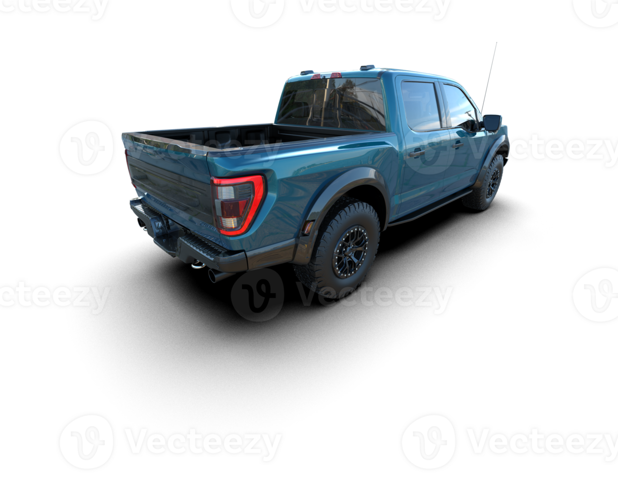 Pickup truck isolated on background. 3d rendering - illustration png