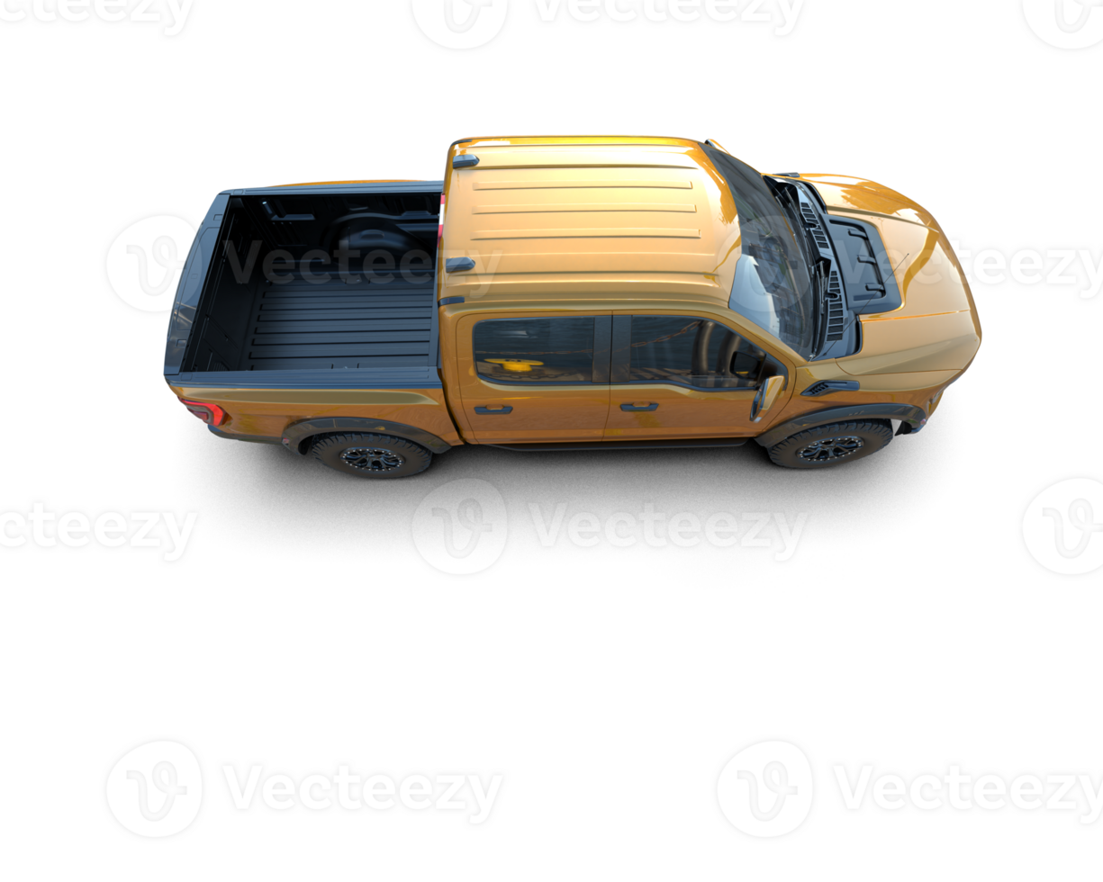 Pickup truck isolated on background. 3d rendering - illustration png