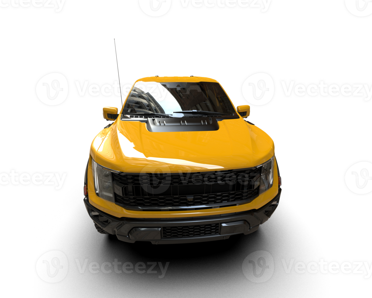 Pickup truck isolated on background. 3d rendering - illustration png